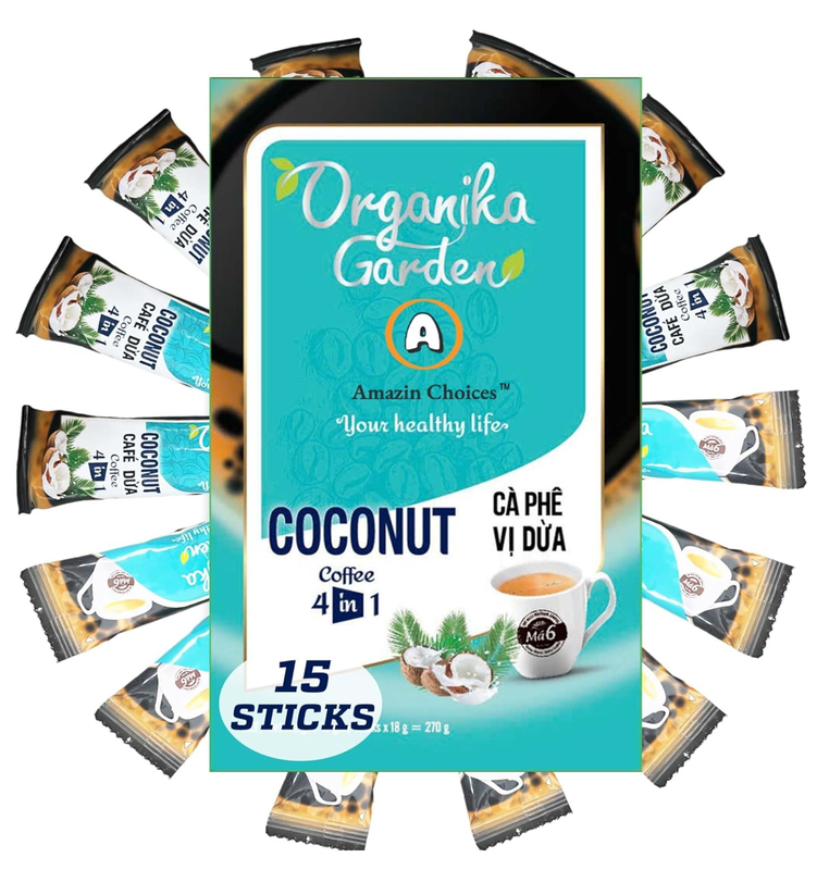 Coconut instant coffee