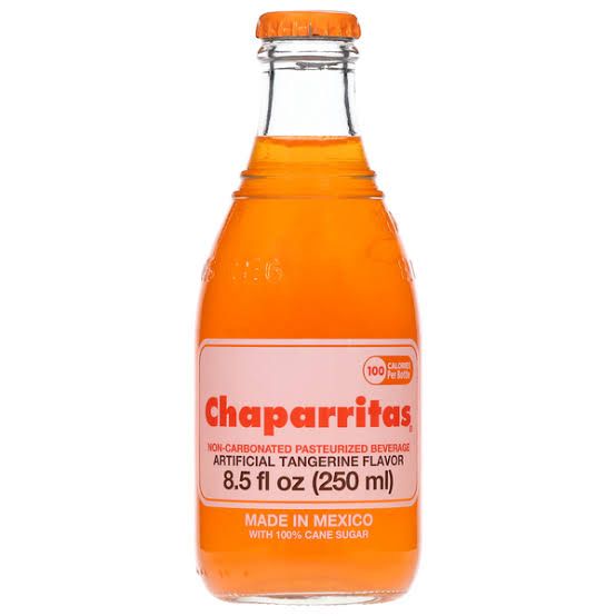 Chaparritas Tangerine Flavor 8.5oz (24 bottles)