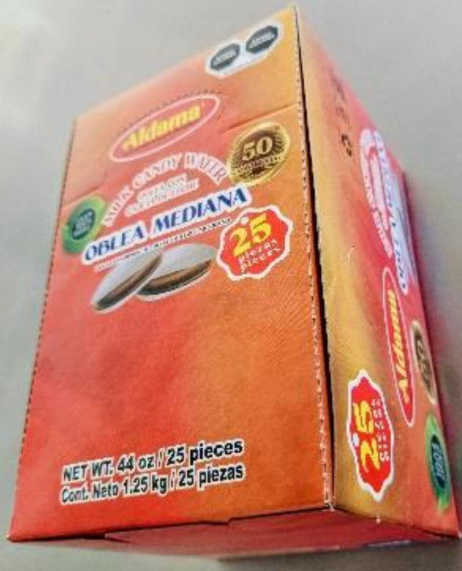DISPLAY Obleas Mediana con Cajeta (Box with 2 display of 25pc each)