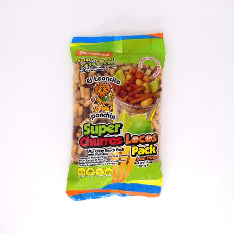 Botana Churro Loco Pack Natural 16oz (20 bags)